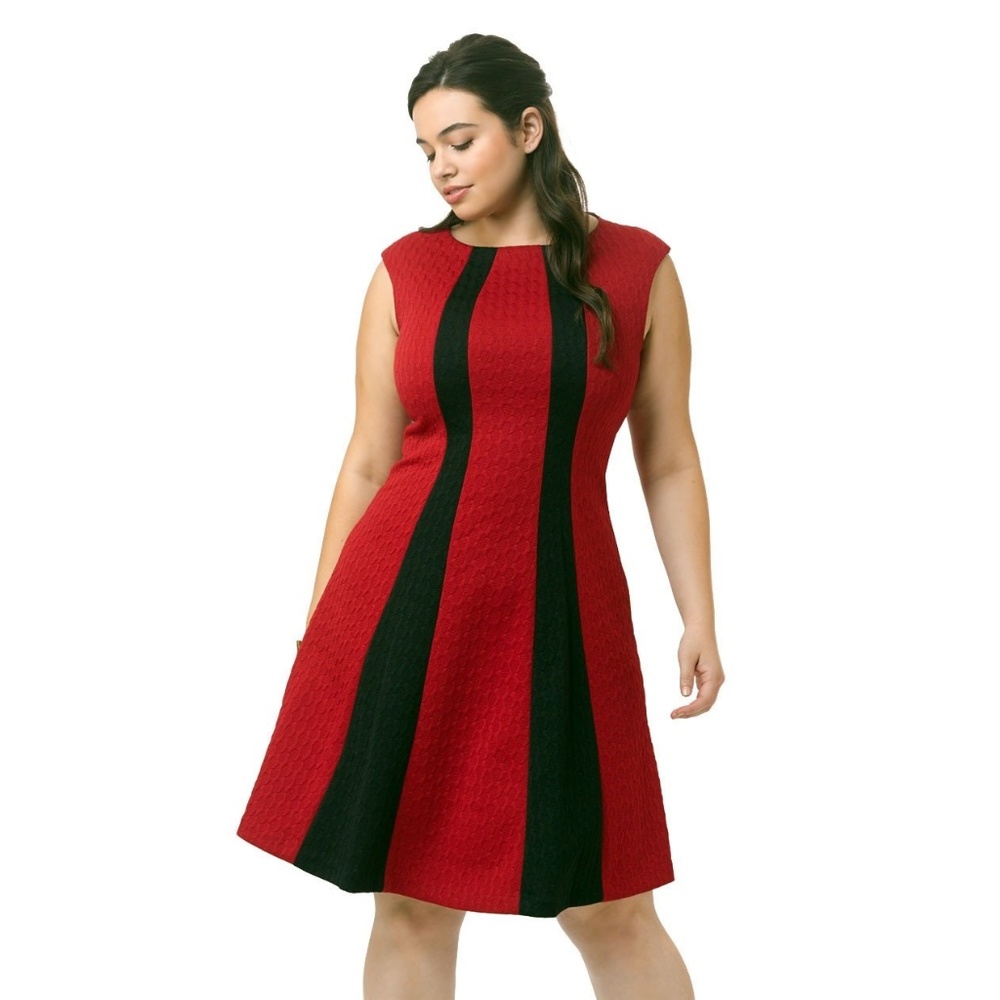 London Times Flare Dress - NWT - Large